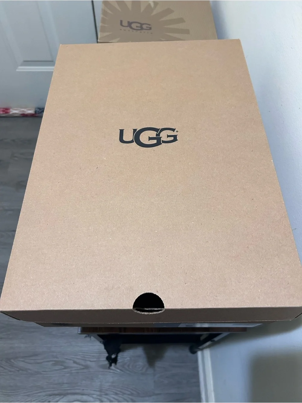 UGG Glossy Gray Tall Rain Boots